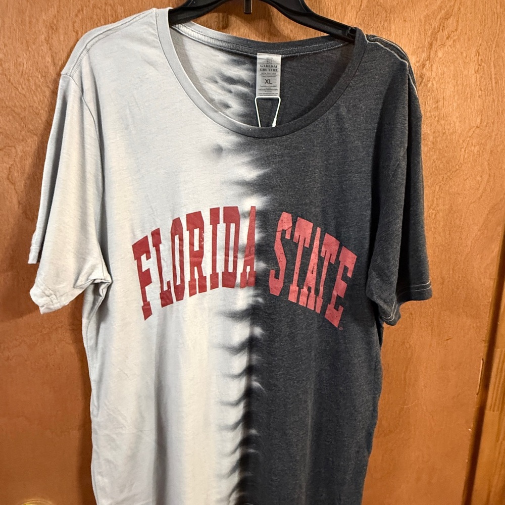 NCAA Florida State Men's Short Sleeve Tee - Black and White XL NWT